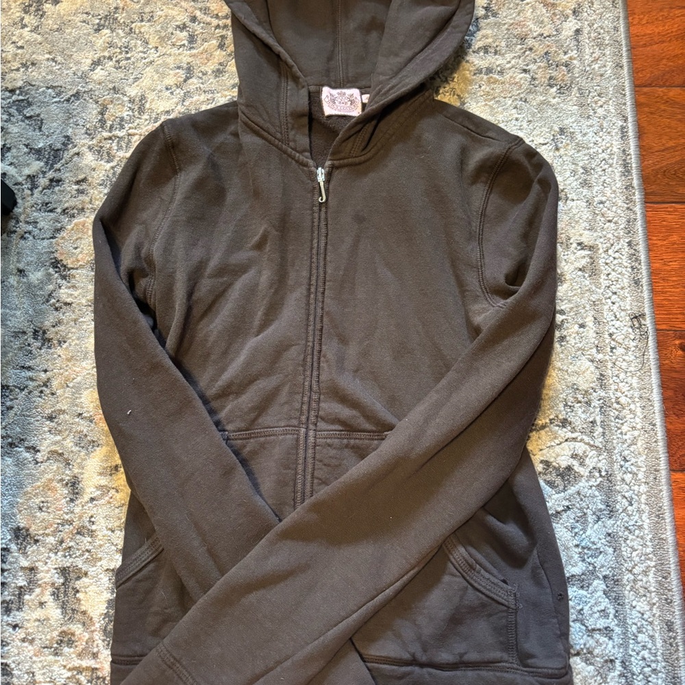 Juicy Couture Charcoal Zip-Up Hoodie